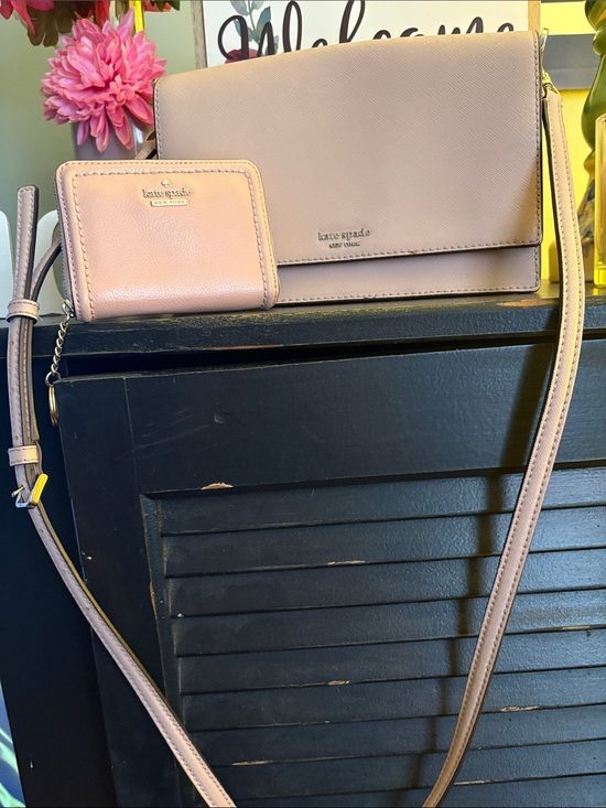 kate spade Handbags - kate spade Pale Blush Saffiano Crossbody with Matching Wallet